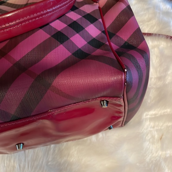 Burberry Raspberry Gradient Supernova Check Bilmore Tote LIMITED EDITION - Picture 9 of 15